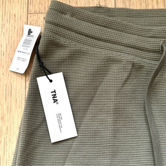 Aritzia TNA Wafflex Pants Army Green NWT - Size S - Picture 5 of 8